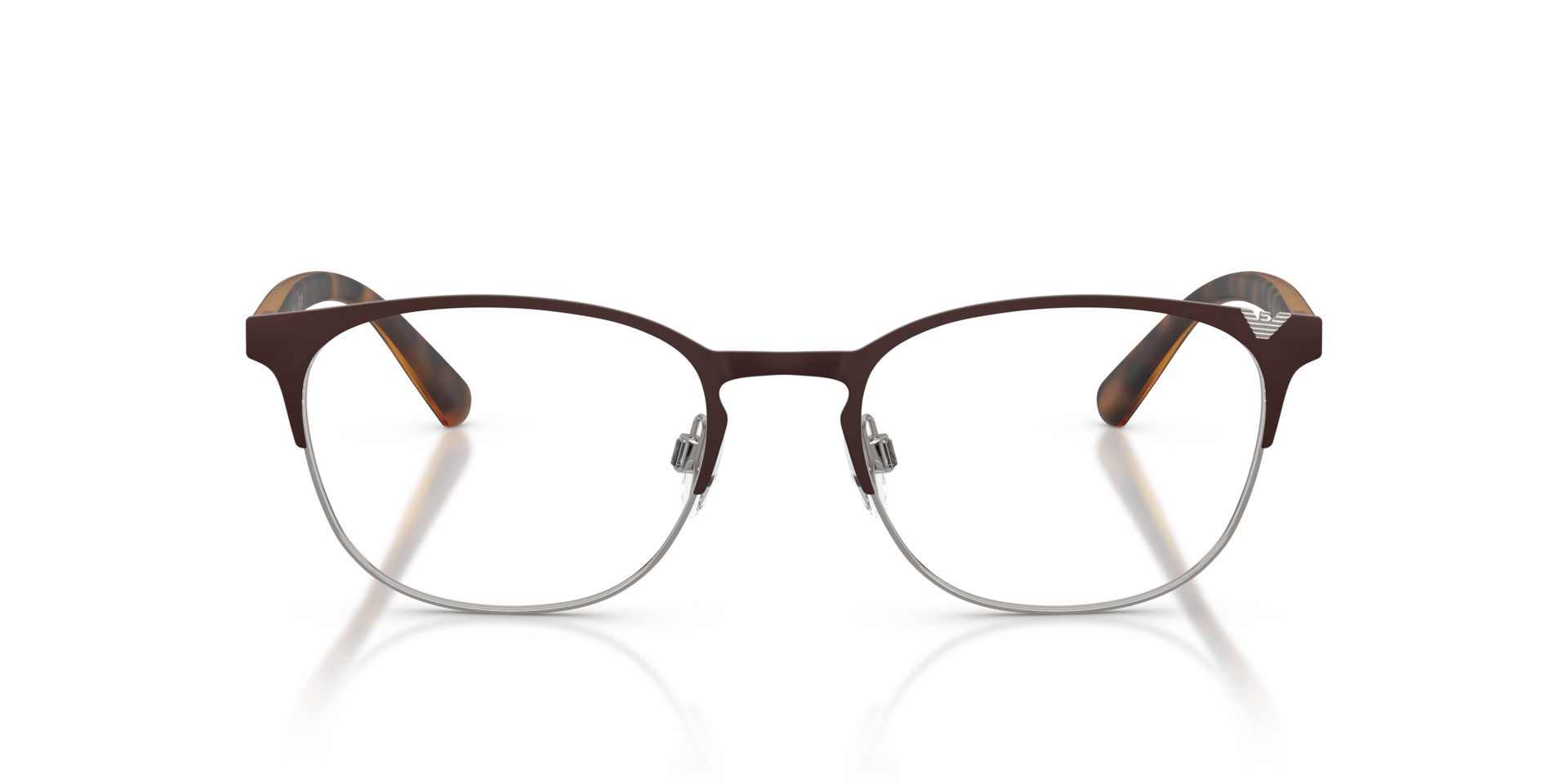 Emporio Armani EA1059 Matte Brown & Gunmetal, Size: M