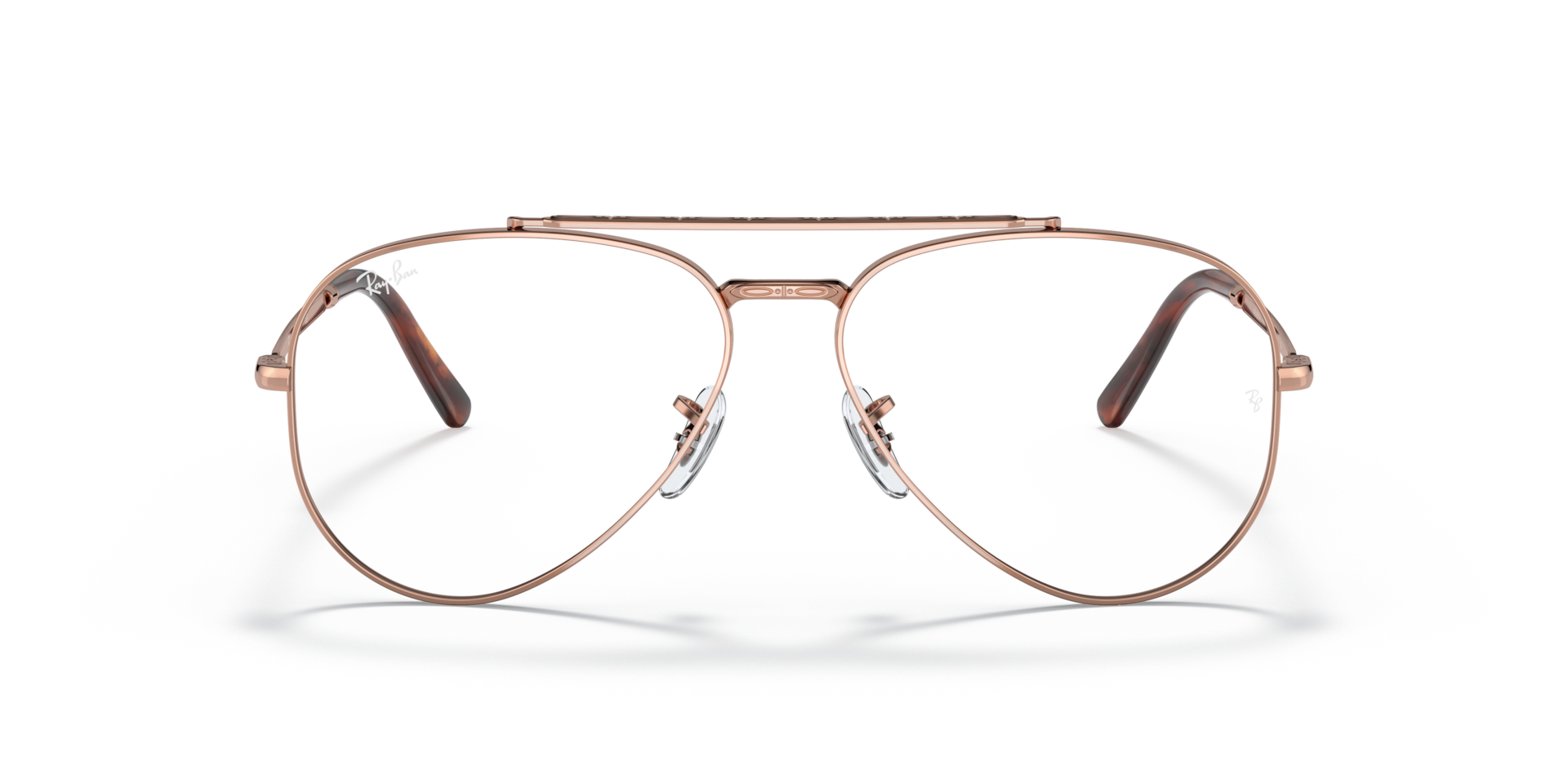 Ray-Ban RB3625V NEW AVIATOR OPTICS Rose Gold, Size: M