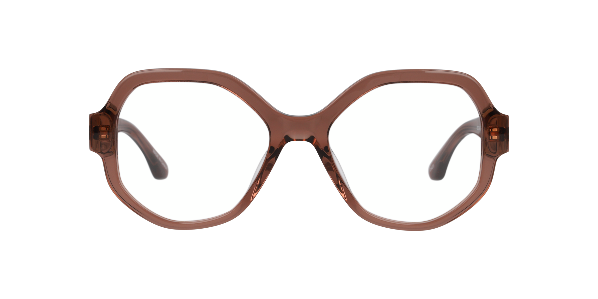Clearly TRADITIONAL Translucent Brown, Size: M