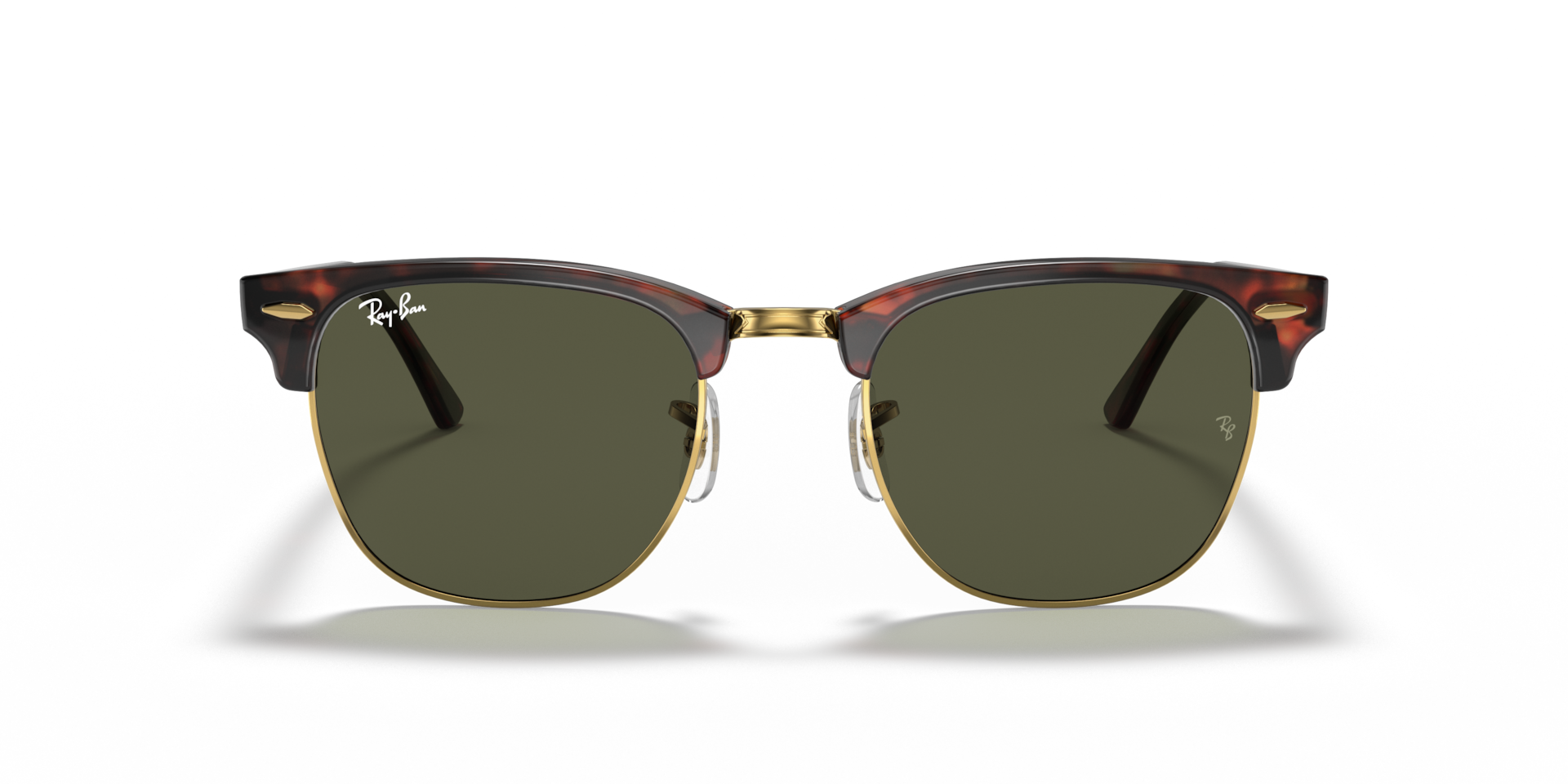 Ray-Ban RB3016 CLUBMASTER CLASSIC Tortoiseshell On Gold, Size: L