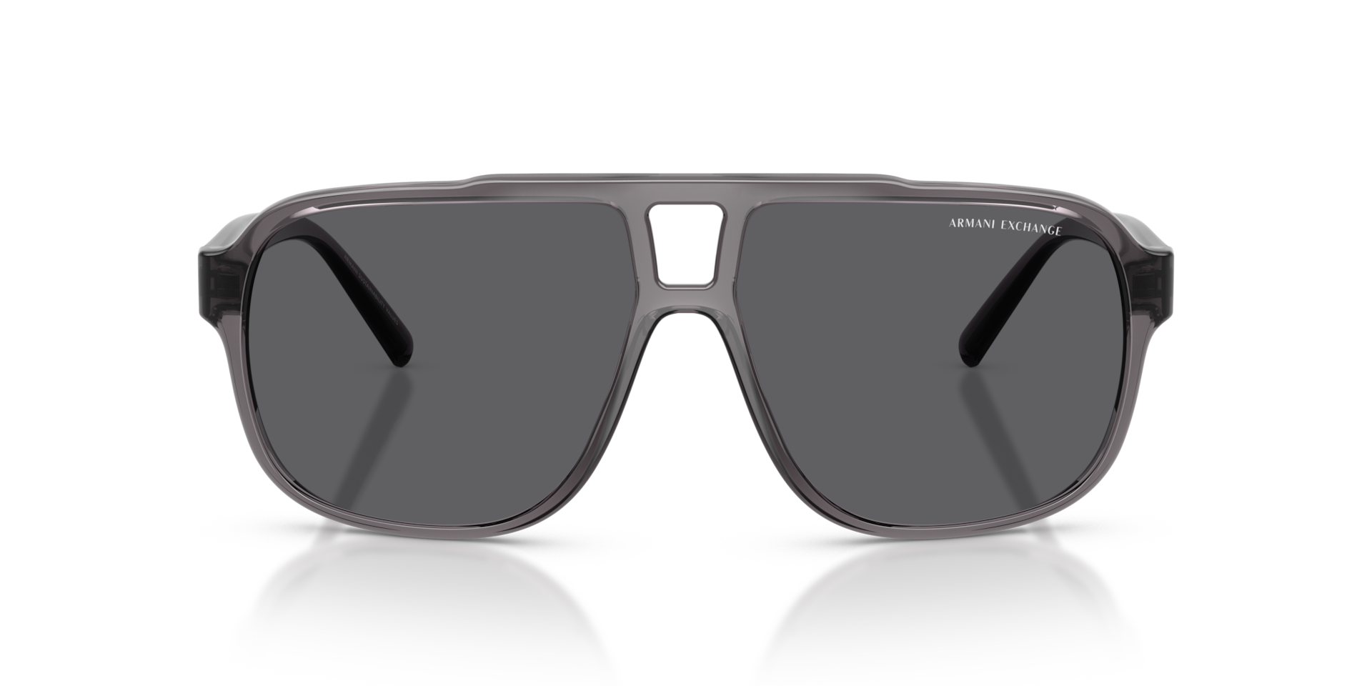 Armani Exchange AX4104S Shiny Transparent Grey, Size: L
