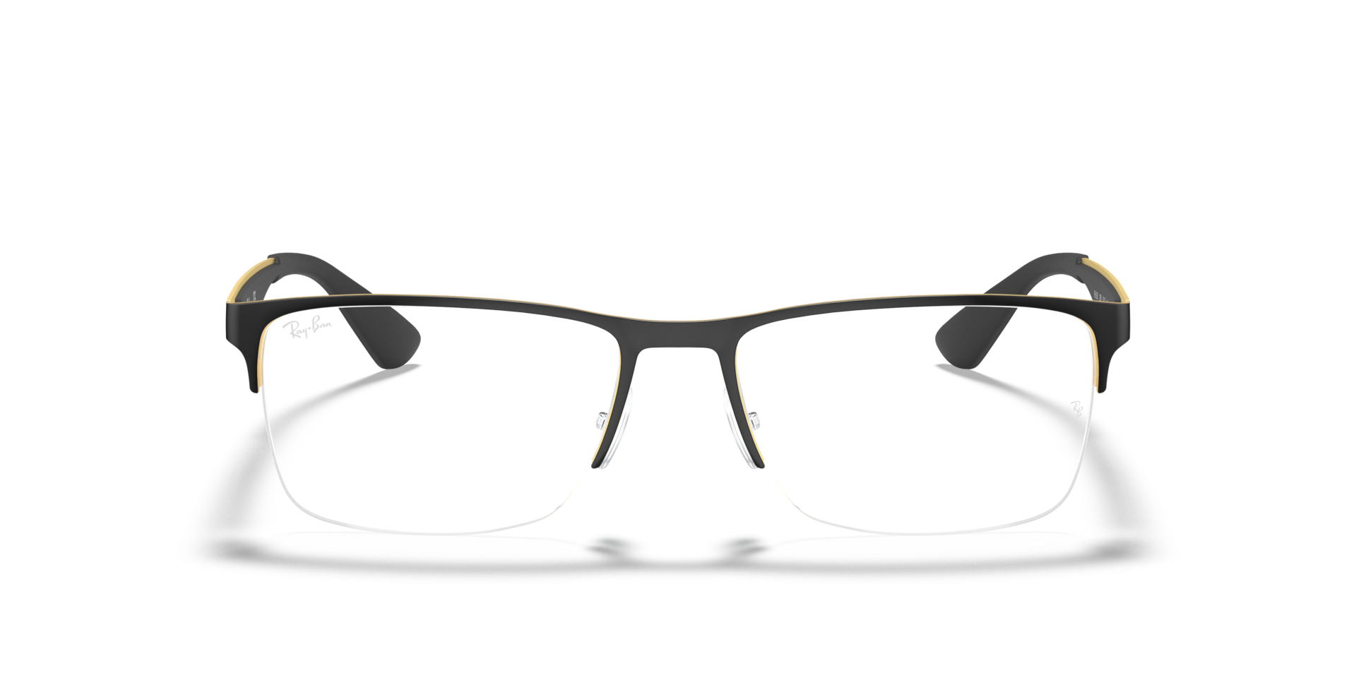 Ray-Ban RB6335 OPTICS Black On Gold, Size: M