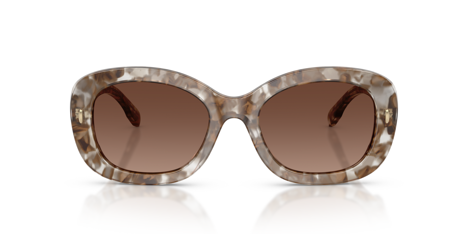 Tory Burch TY7226U Transparent Brown Tortoise, Size: S