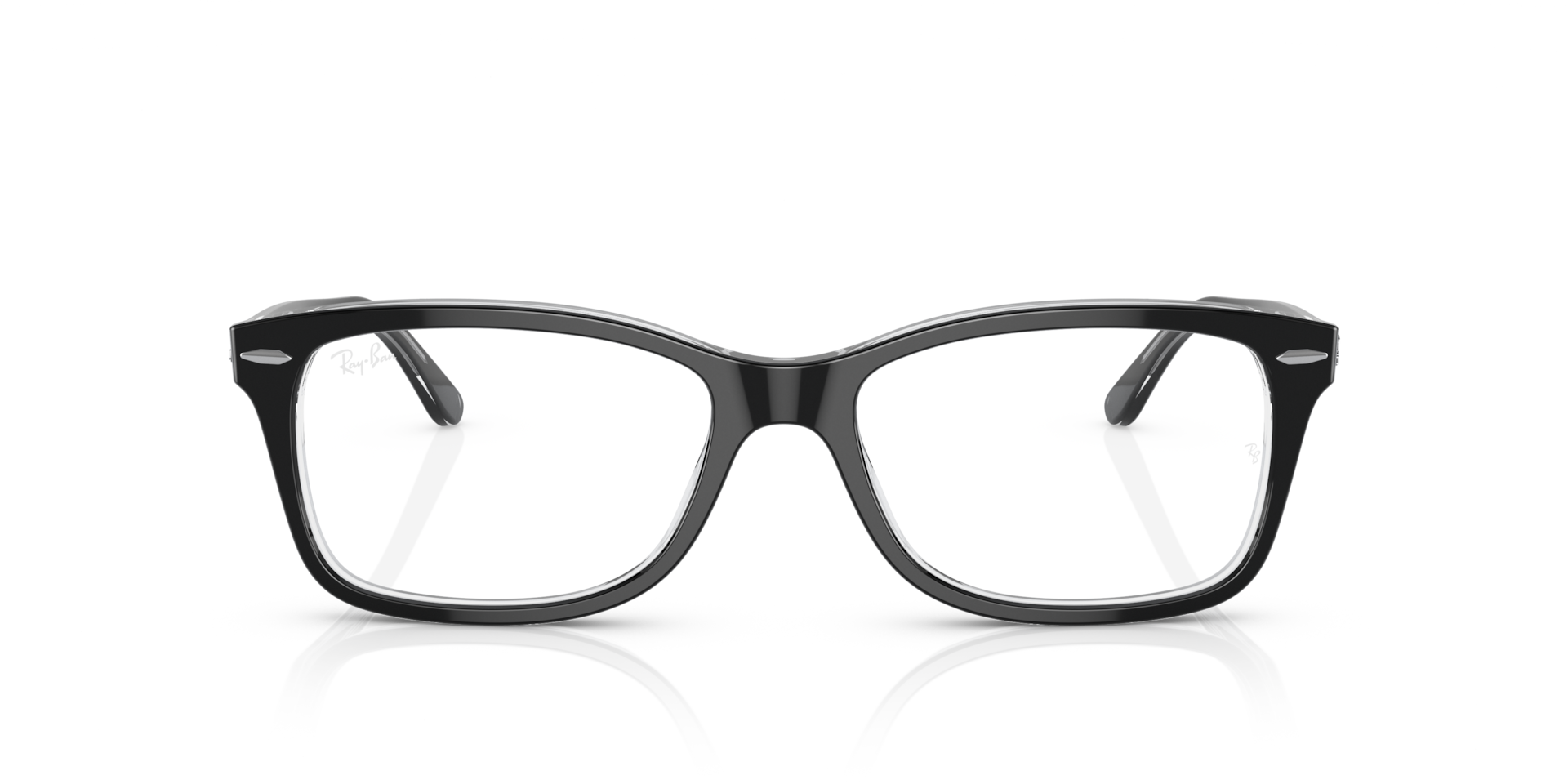 Ray-Ban RB5428 OPTICS Black On Transparent, Size: M