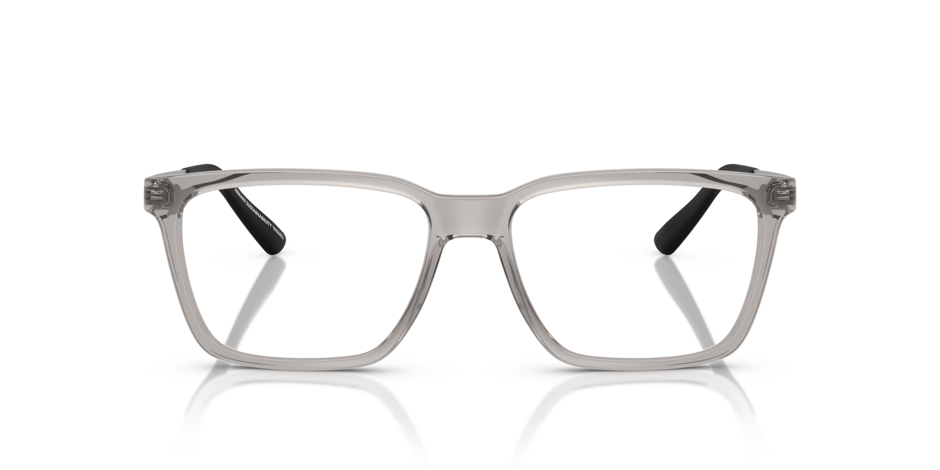 Armani Exchange AX3103 Shiny Transparent Grey, Size: L