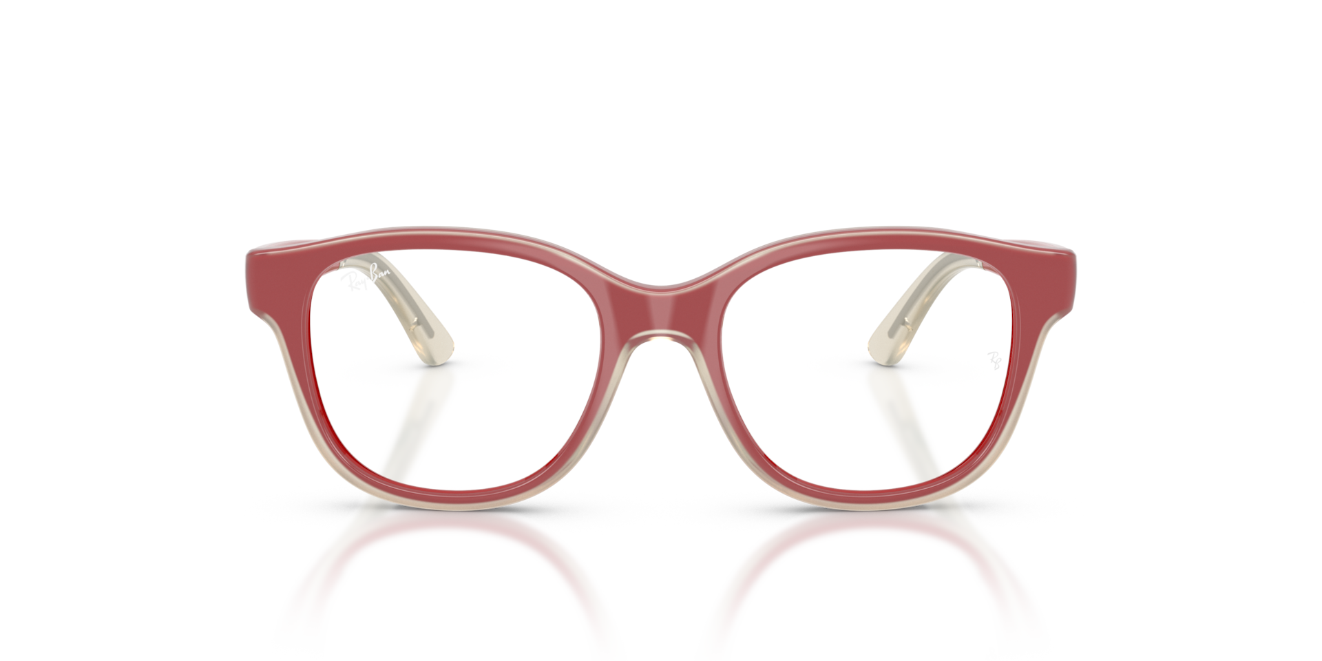 Ray-Ban RB1950 OPTICS KIDS EVERFLEX Red On Transparent, Size: S