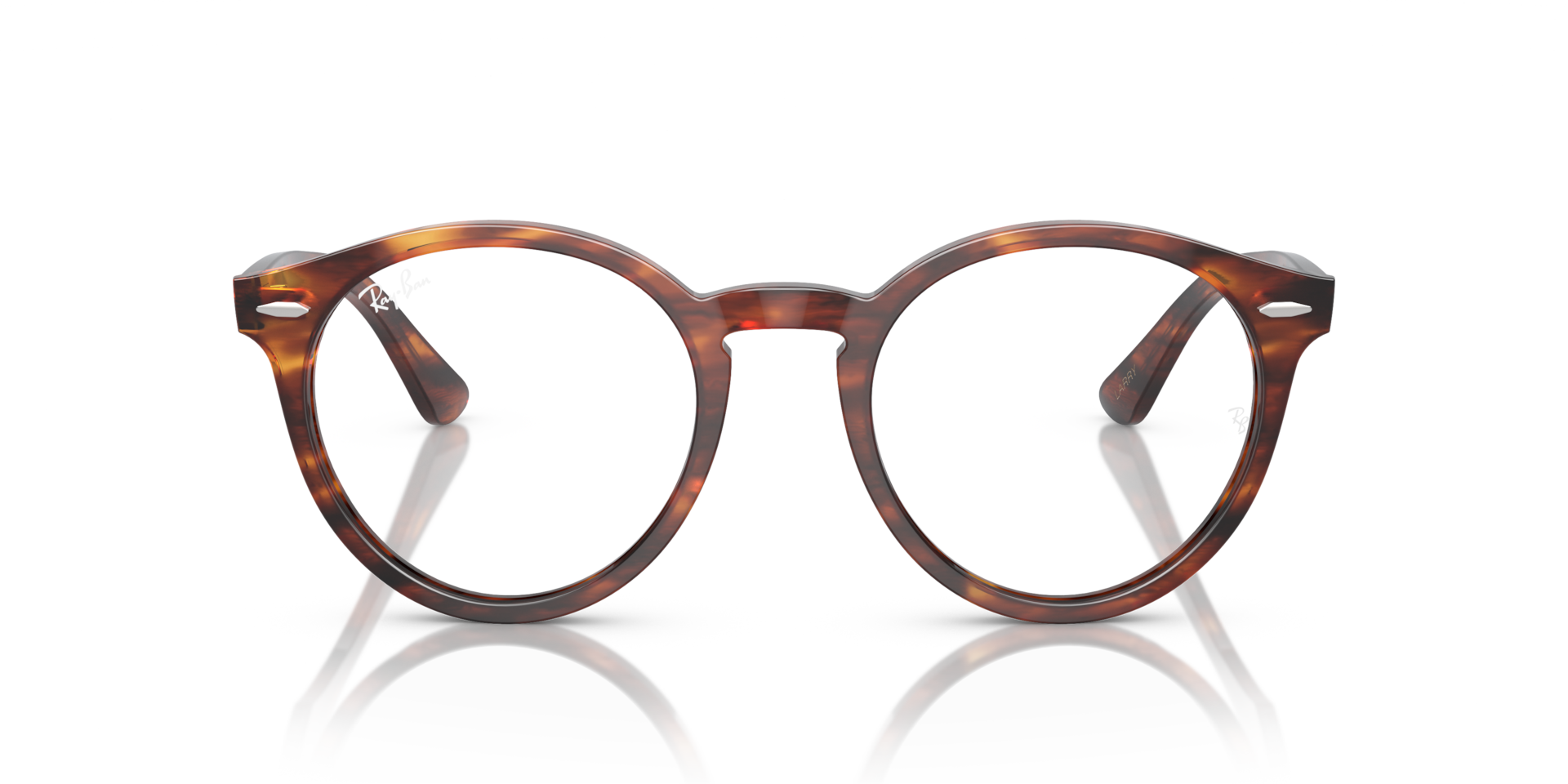 Ray-Ban RB7680V LARRY OPTICS Striped Havana, Size: S