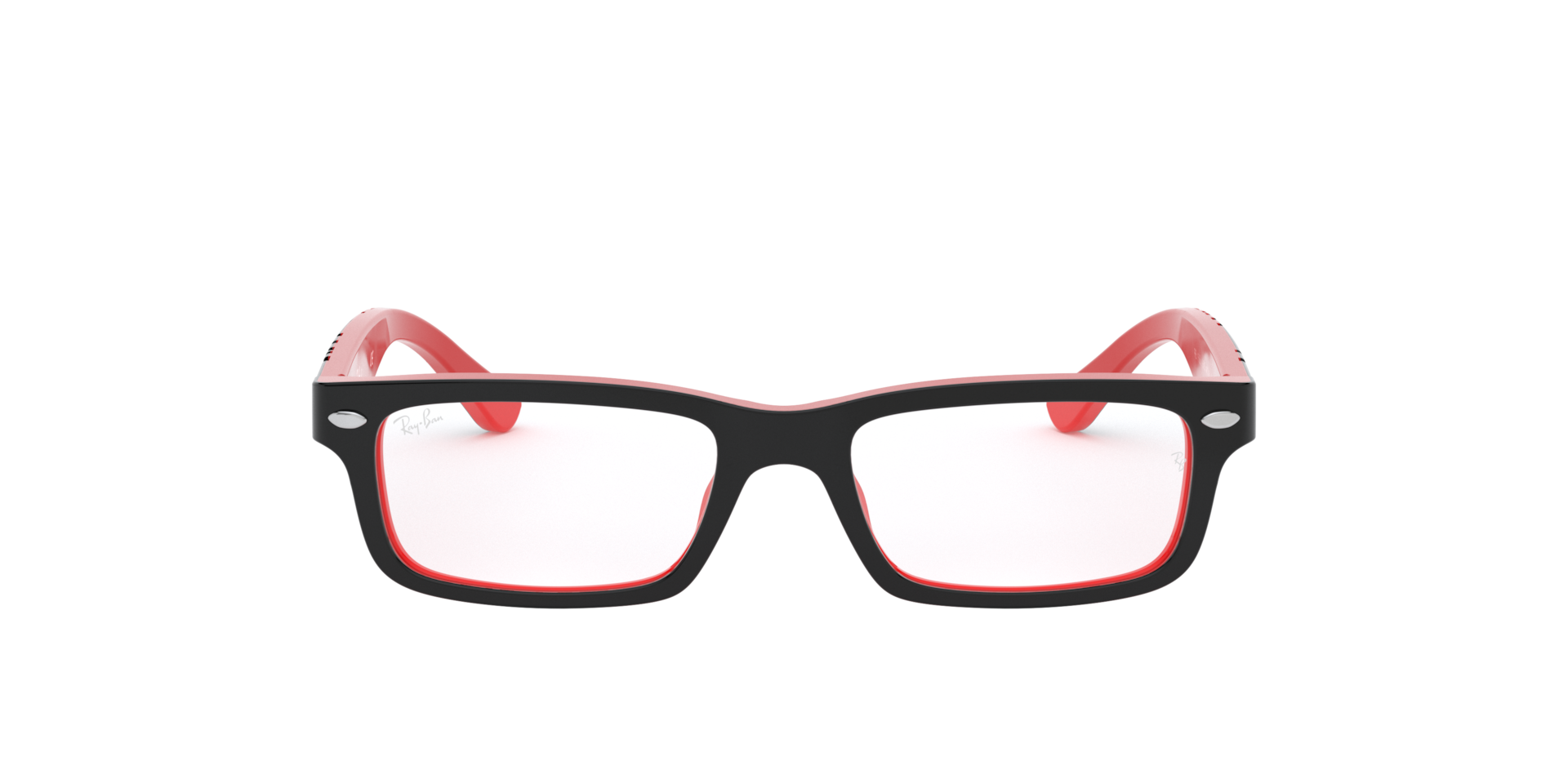 Ray-Ban RB1535 OPTICS KIDS Black On Red, Size: L
