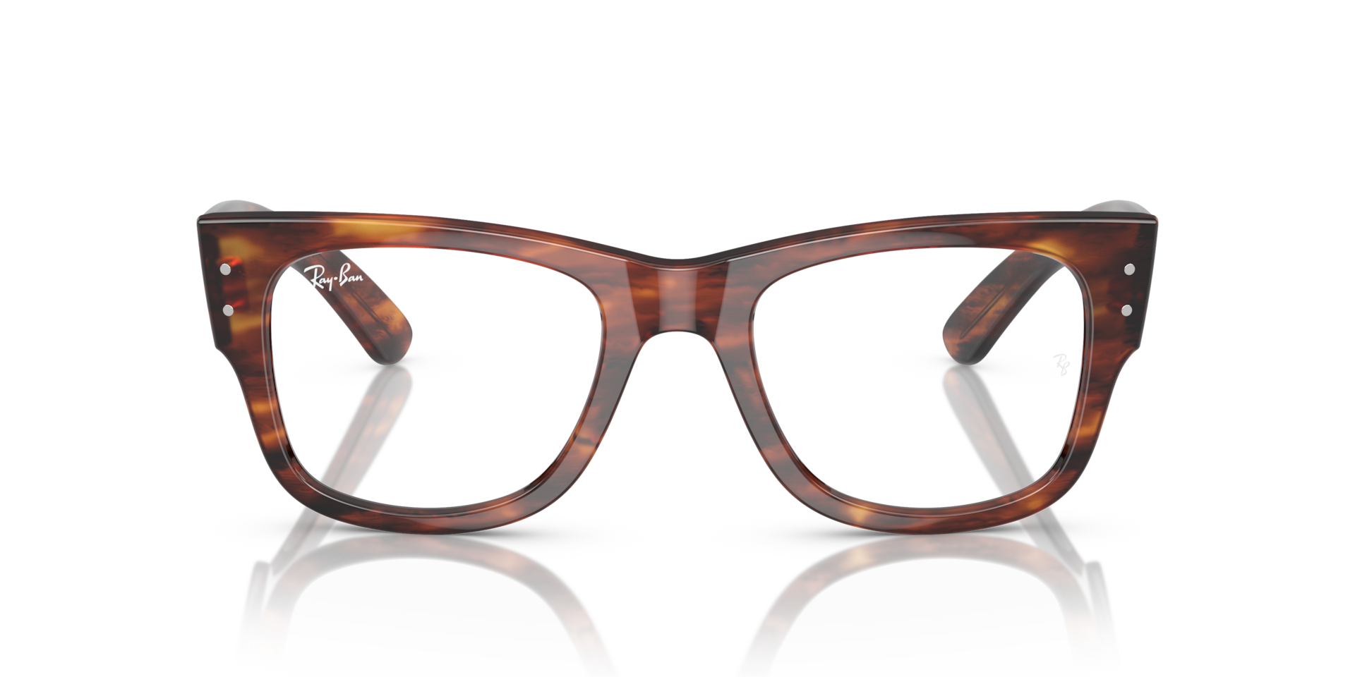 Ray-Ban RB0840V MEGA WAYFARER OPTICS Striped Havana, Size: M
