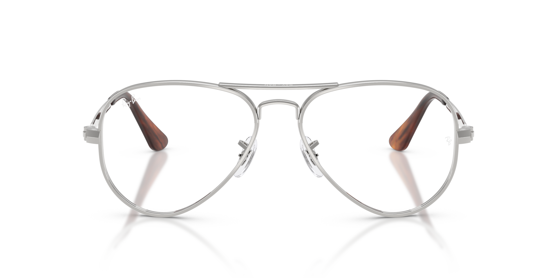 Ray-Ban RB3925V AVIATOR MAX OPTICS Silver, Size: XL