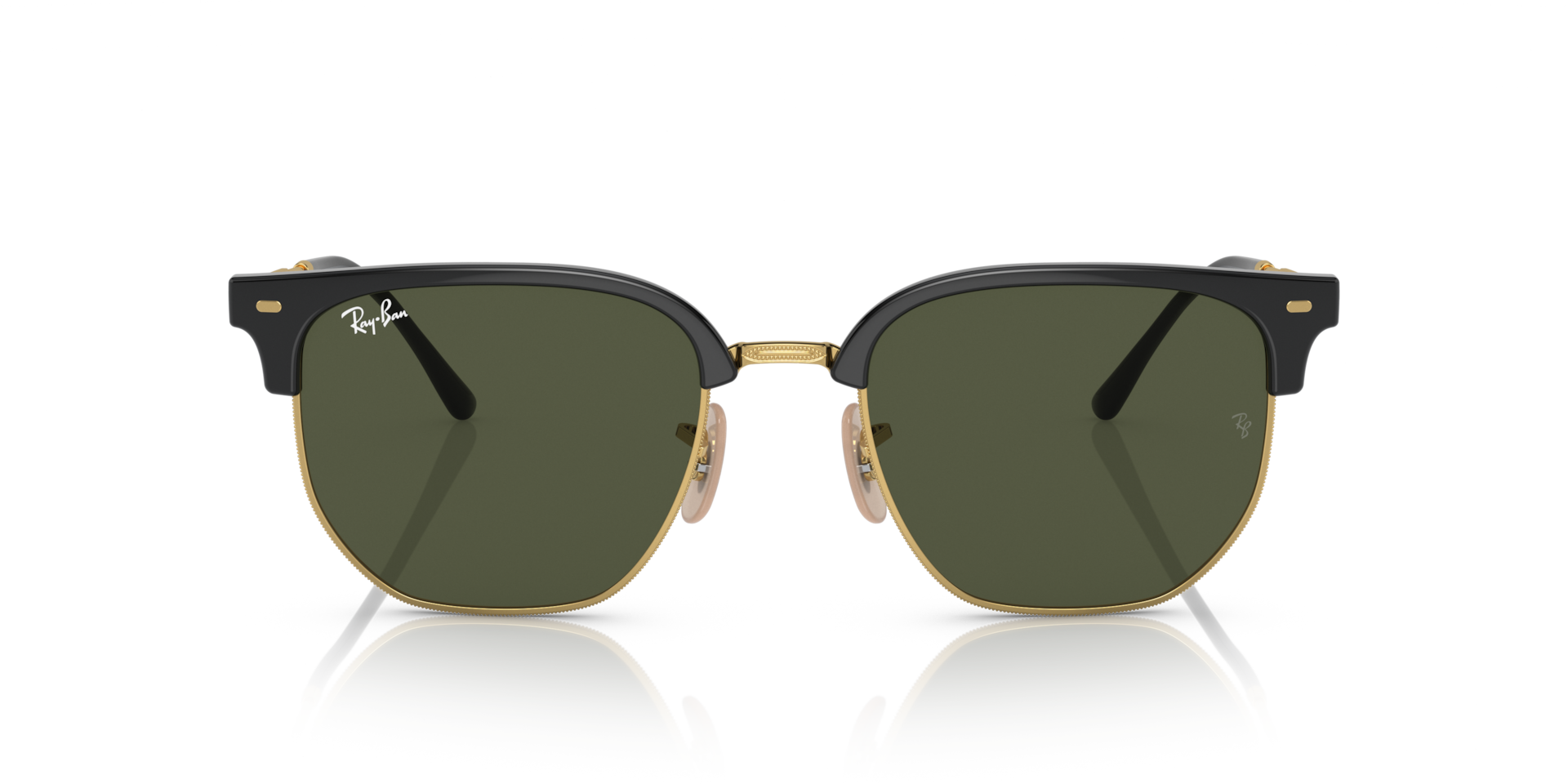 Ray-Ban RB4416 NEW CLUBMASTER Black On Gold, Size: L