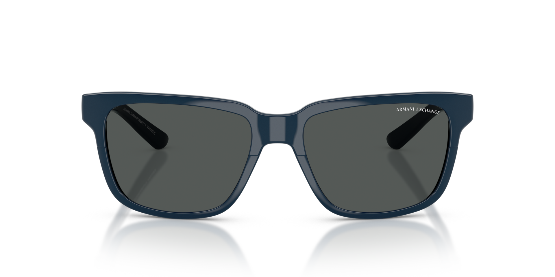 Armani Exchange AX4026S Shiny Navy Blue, Size: M