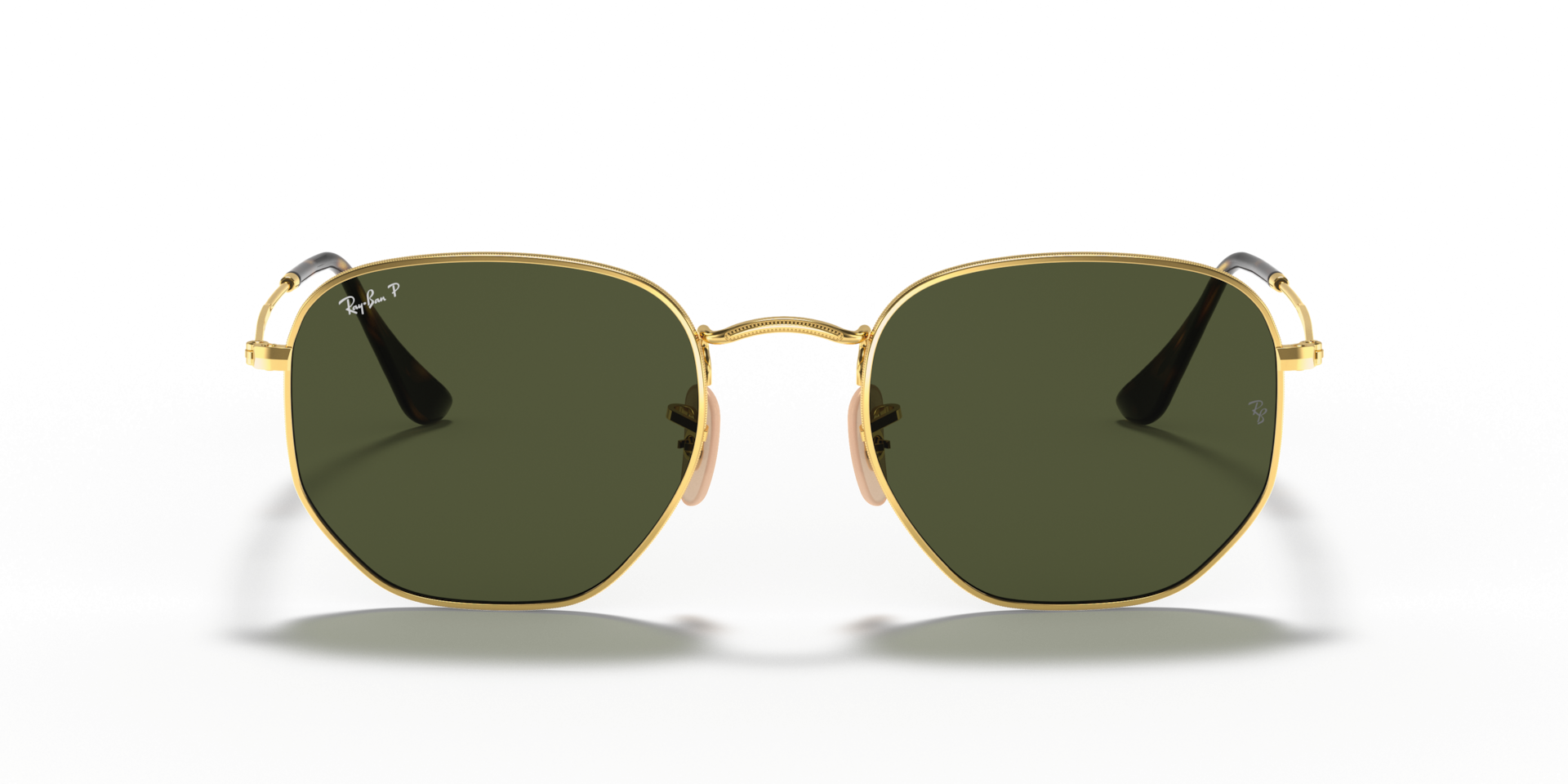Ray-Ban RB3548N HEXAGONAL FLAT LENSES Arista Gold, Size: M
