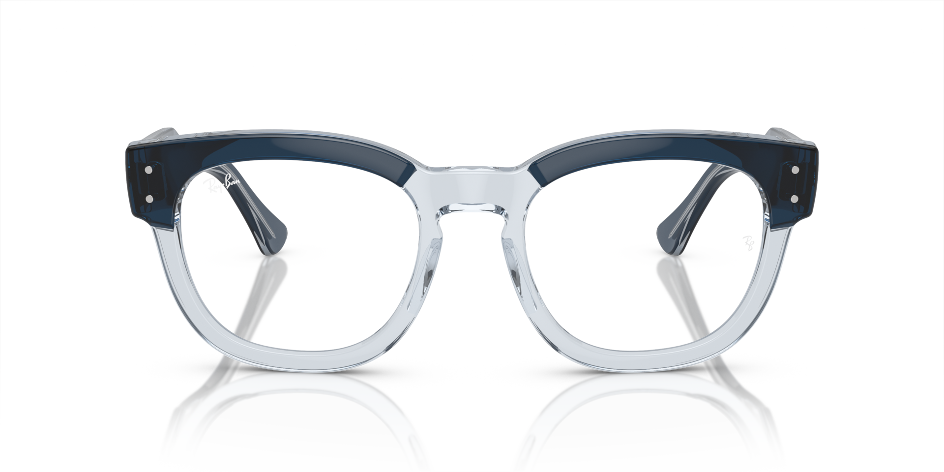 Ray-Ban RB0298V MEGA HAWKEYE OPTICS Blue On Transparent Blue, Size: M