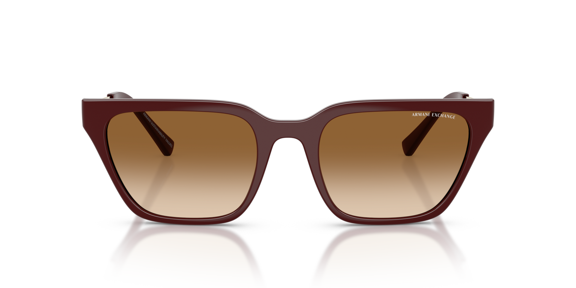 Armani Exchange AX4158S Shiny Bordeaux, Size: M