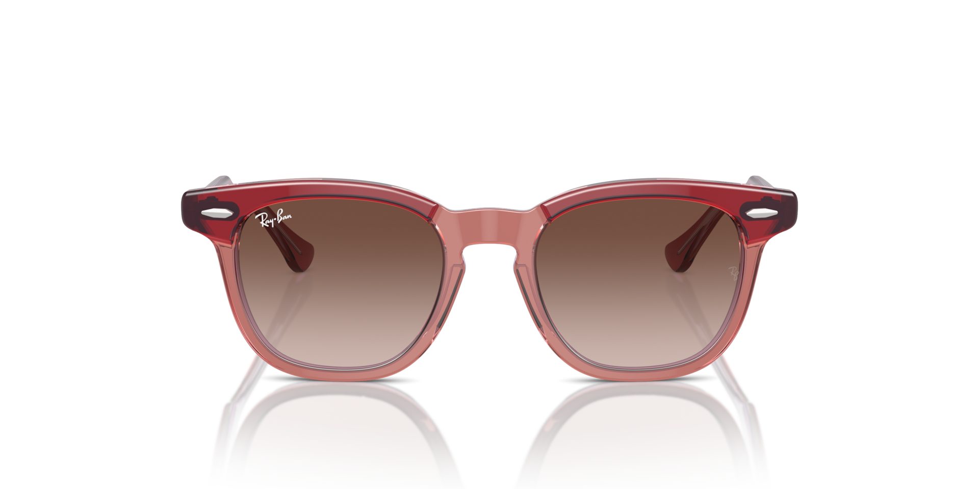 Ray-Ban RB9098S KIDS Top Red & Orange & Light Purple, Size: S