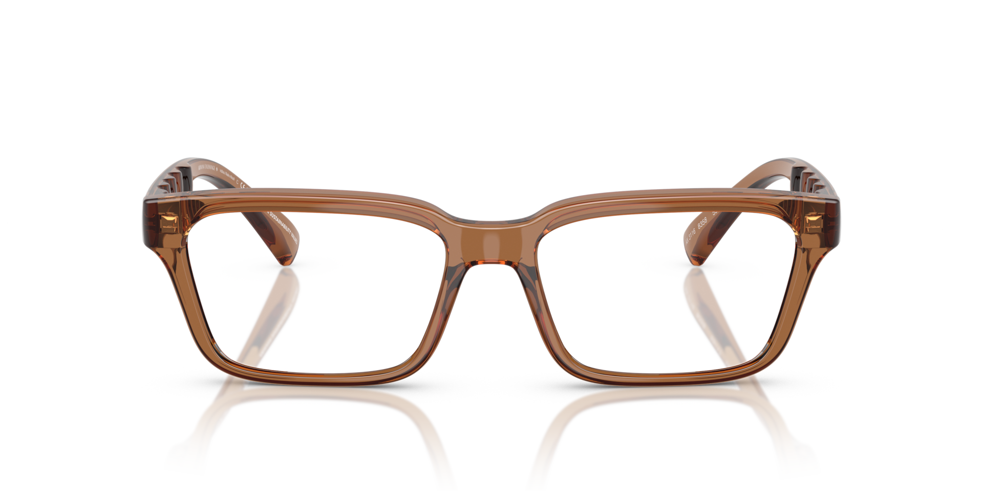 Armani Exchange AX3116 Shiny Transparent Brown, Size: M