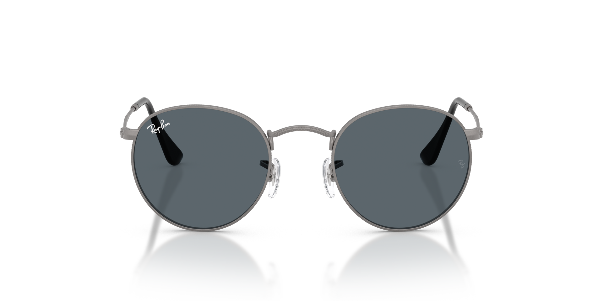 Ray-Ban RB3447 ROUND METAL Gunmetal, Size: S