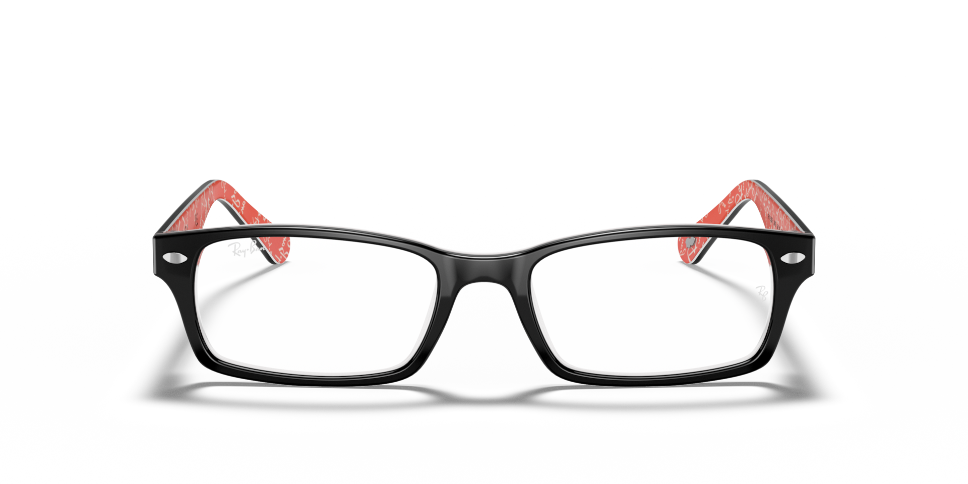 Ray-Ban RB5206 OPTICS Black On Red, Size: S