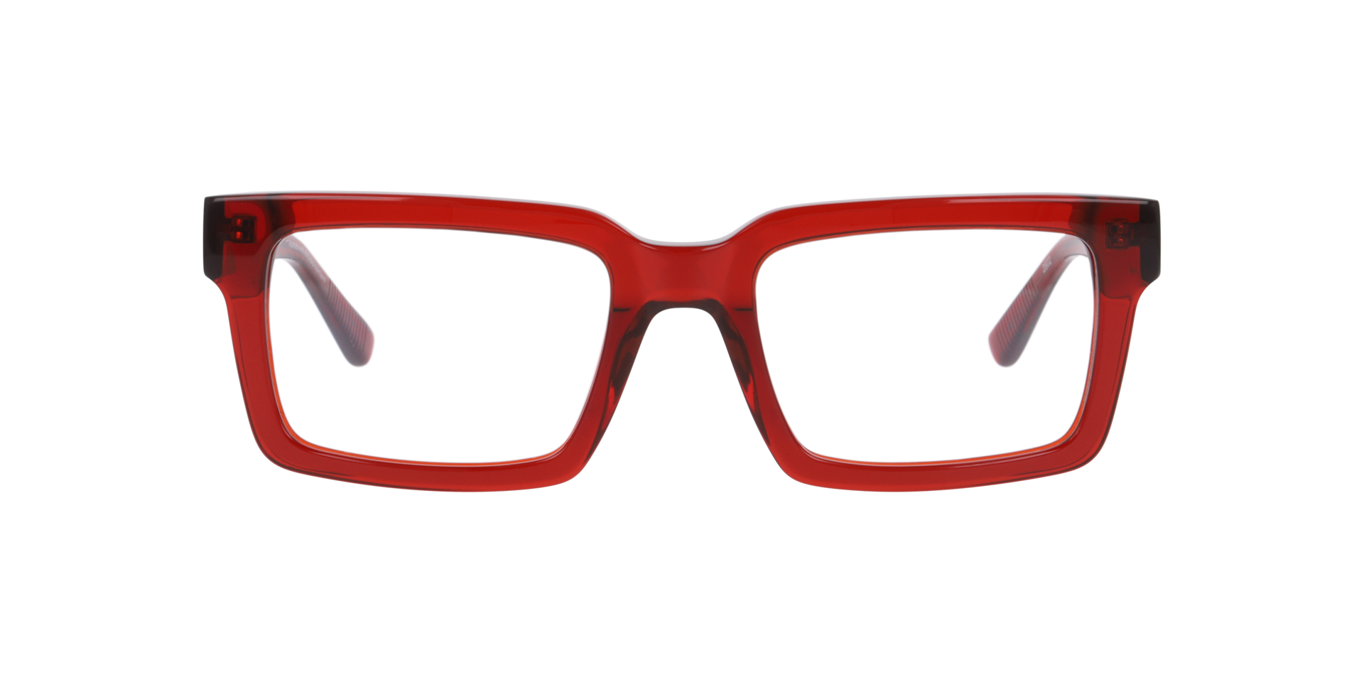 Clearly REMINGTON Transparent Dark Red, Size: M