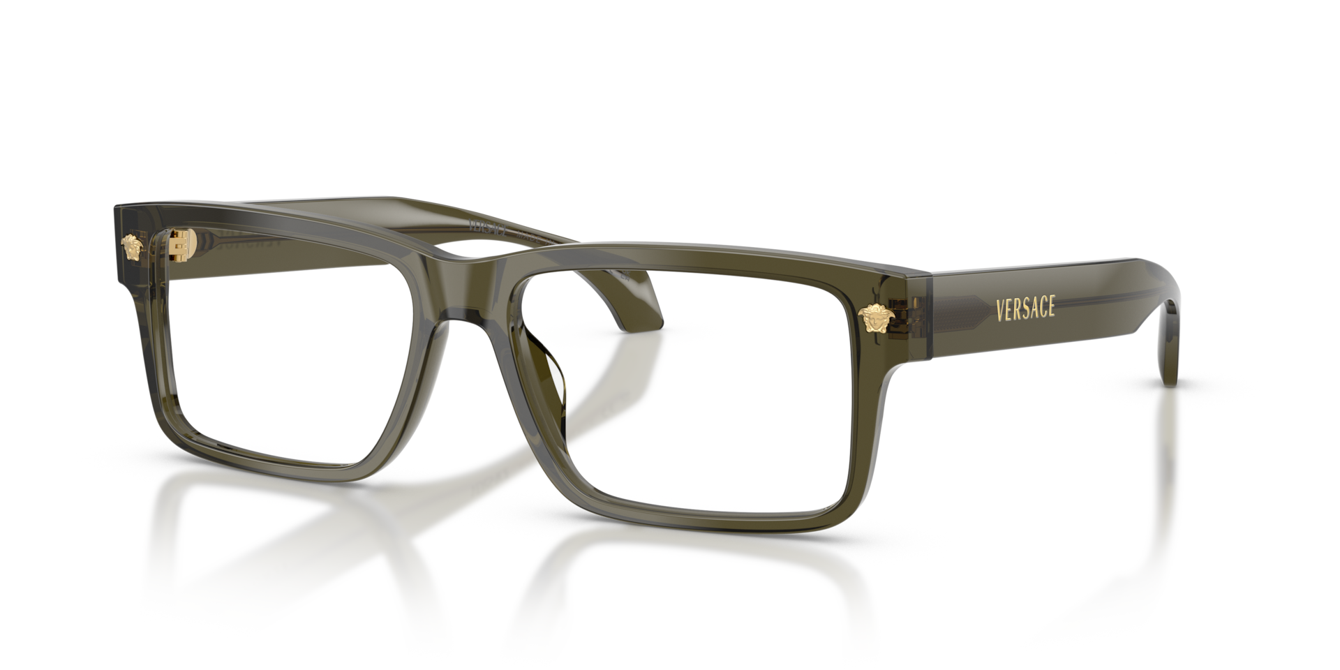 Versace VE3391U Dark Green Transparent, Size: M