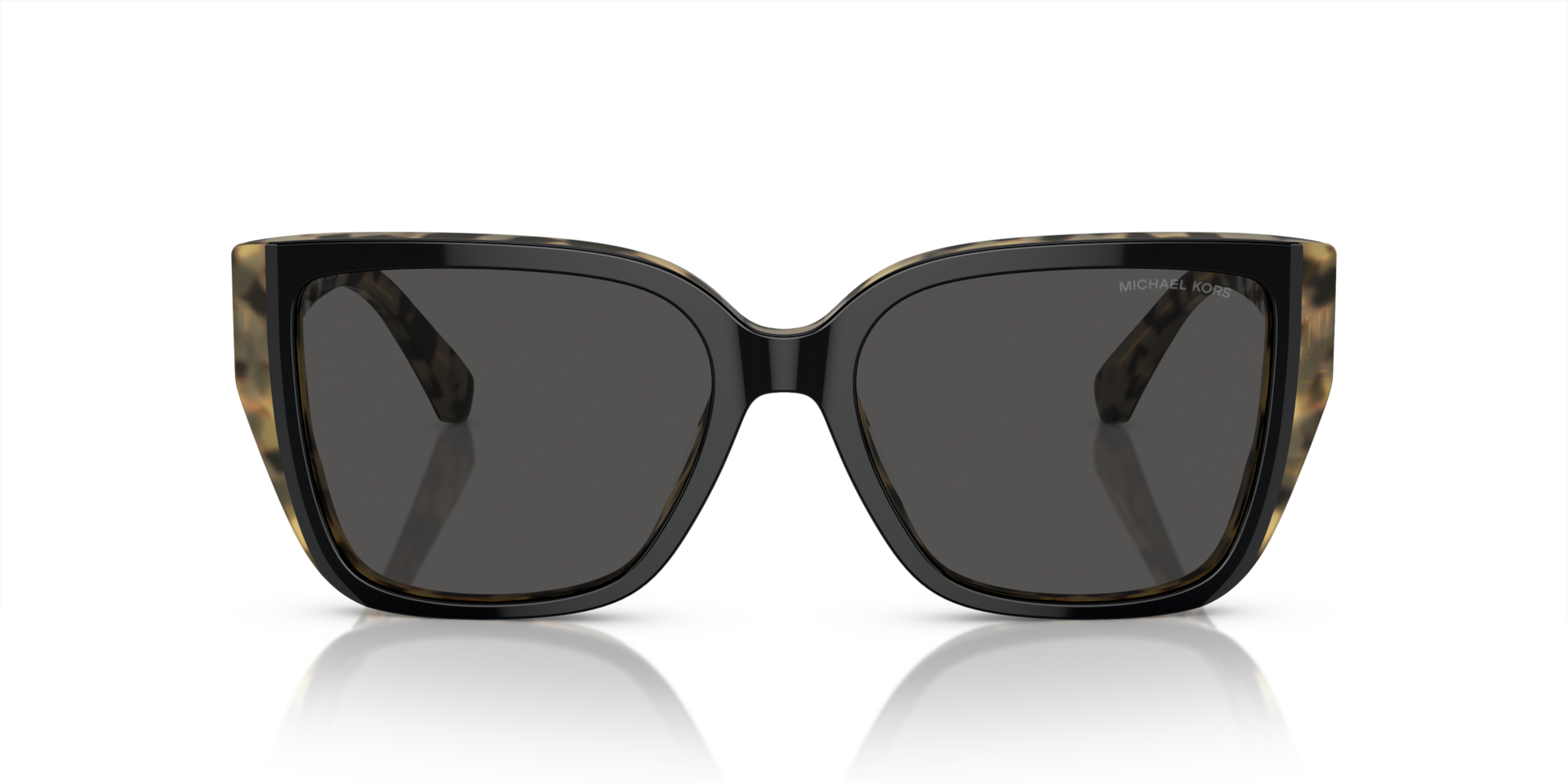 Michael Kors MK2199 ACADIA Bi-layer Black/amber Tortoise, Size: XL