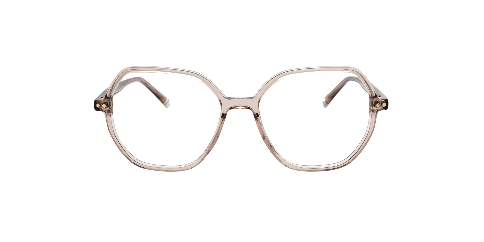 Clearly PECAN Crystal Light Brown, Size: S