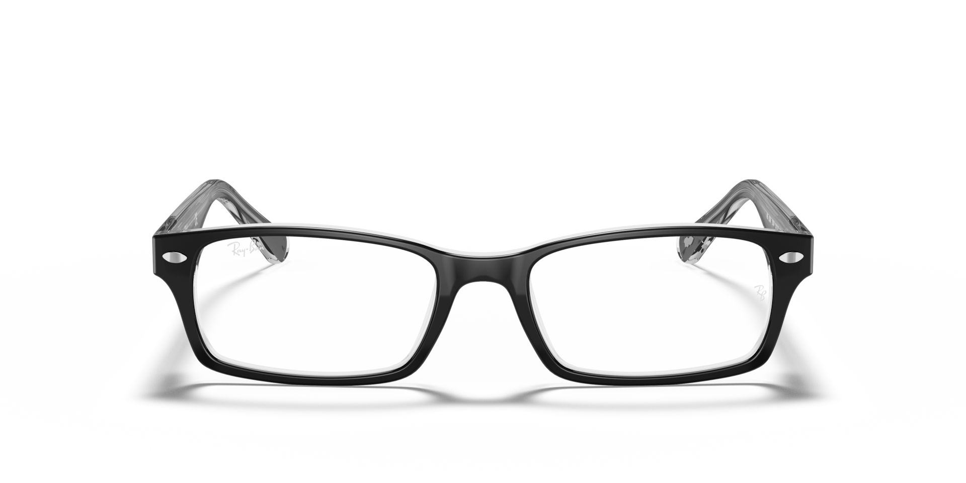 Ray-Ban RB5206 OPTICS Black On Transparent, Size: S