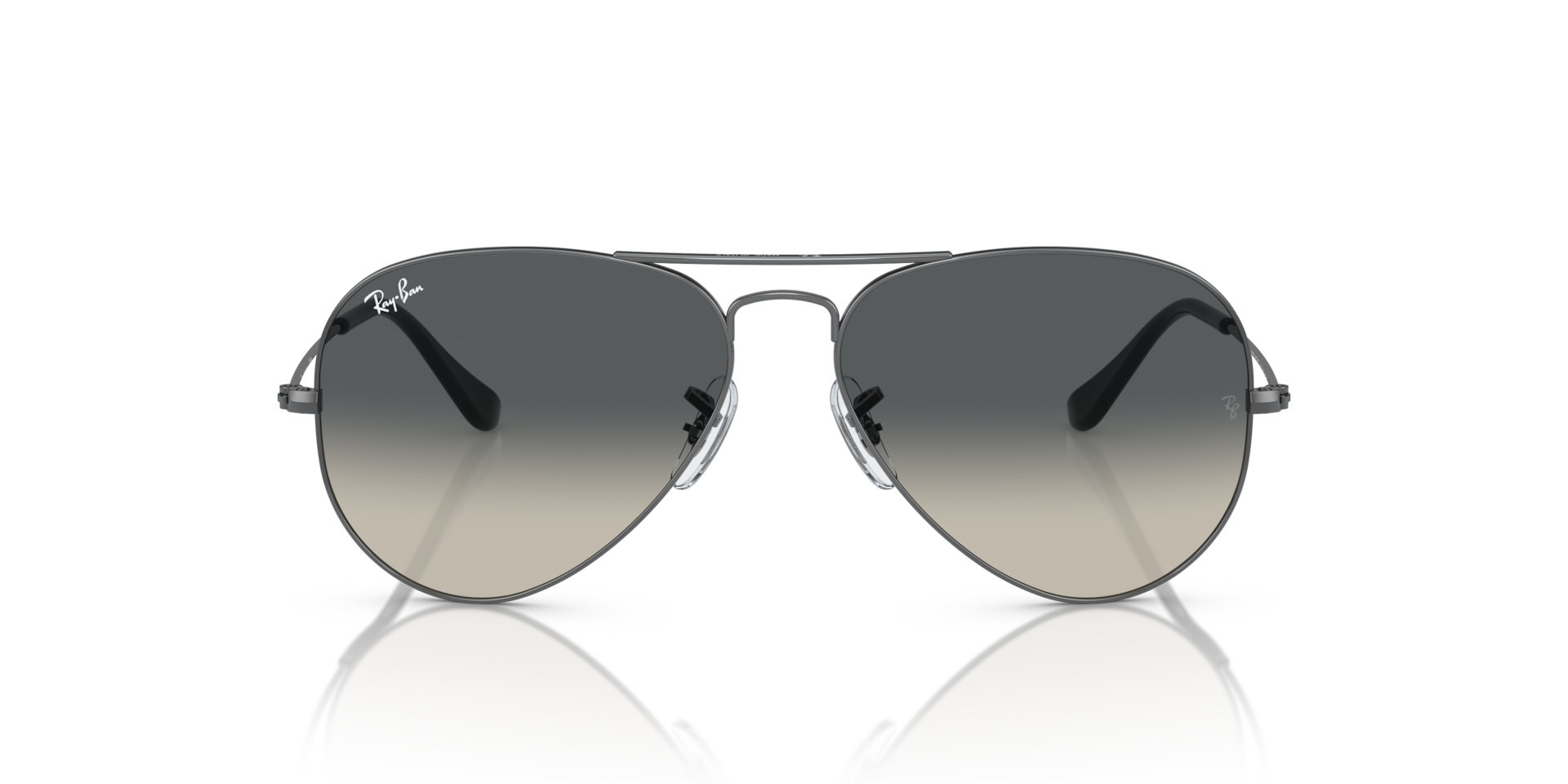 Ray-Ban RB3025 AVIATOR GRADIENT Gunmetal, Size: XL