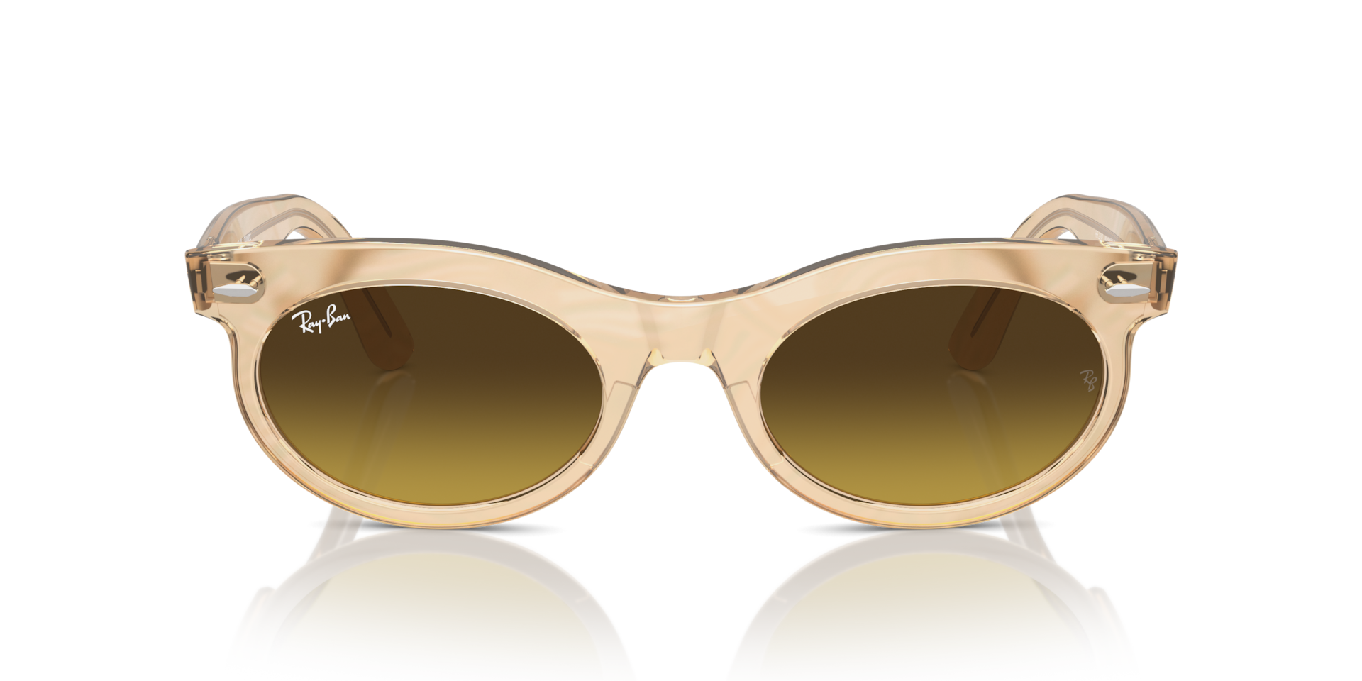 Ray-Ban RB2242 WAYFARER OVAL CHANGE Photo Waves Brown, Size: L