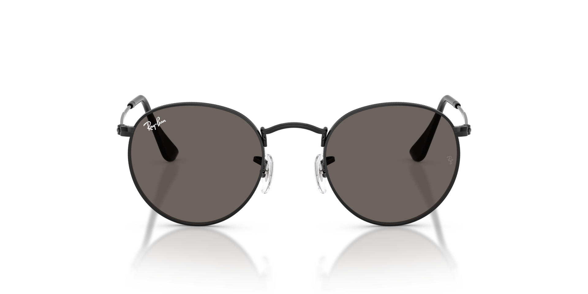 Ray-Ban RB3447 ROUND METAL Black, Size: L