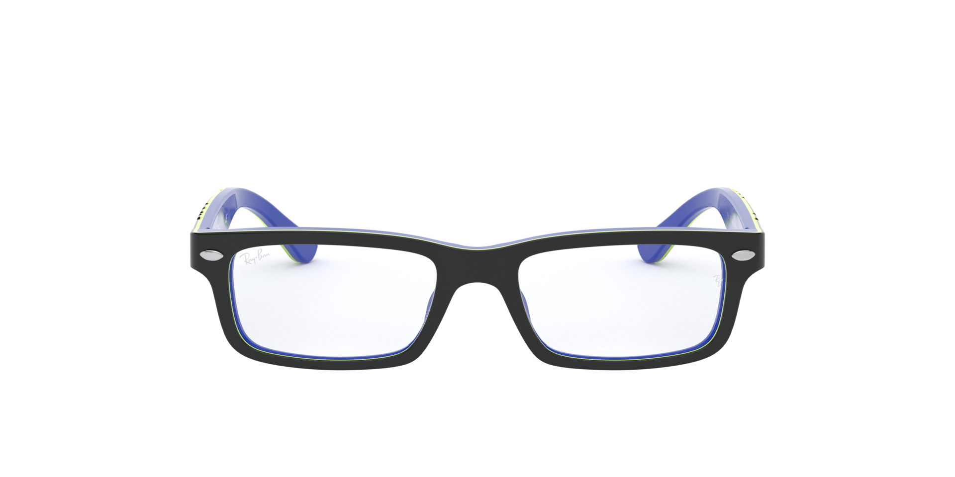 Ray-Ban RB1535 OPTICS KIDS Dark Grey On Blue, Size: L