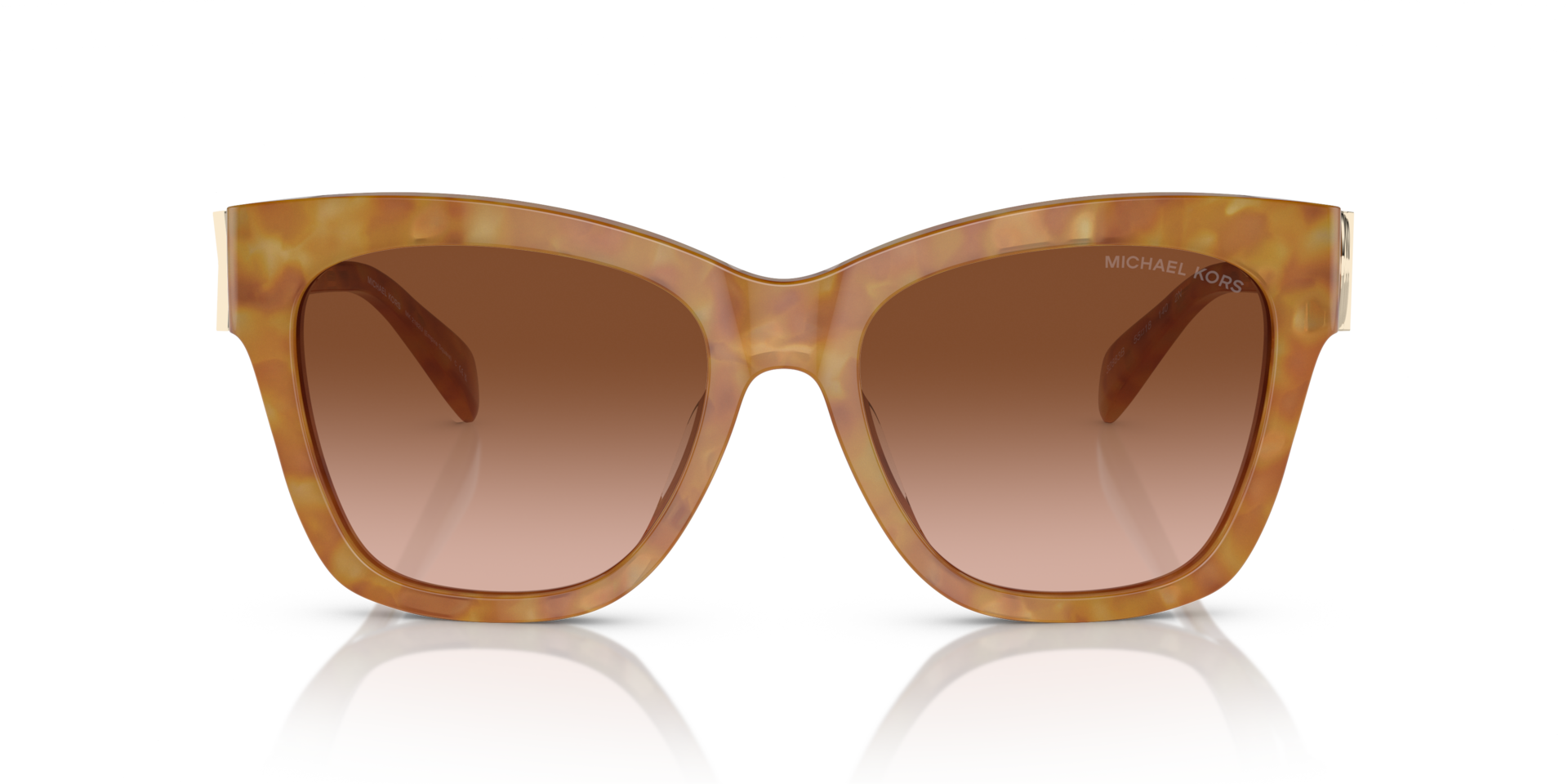 Michael Kors MK2182U EMPIRE SQUARE Amber Tortoise, Size: L