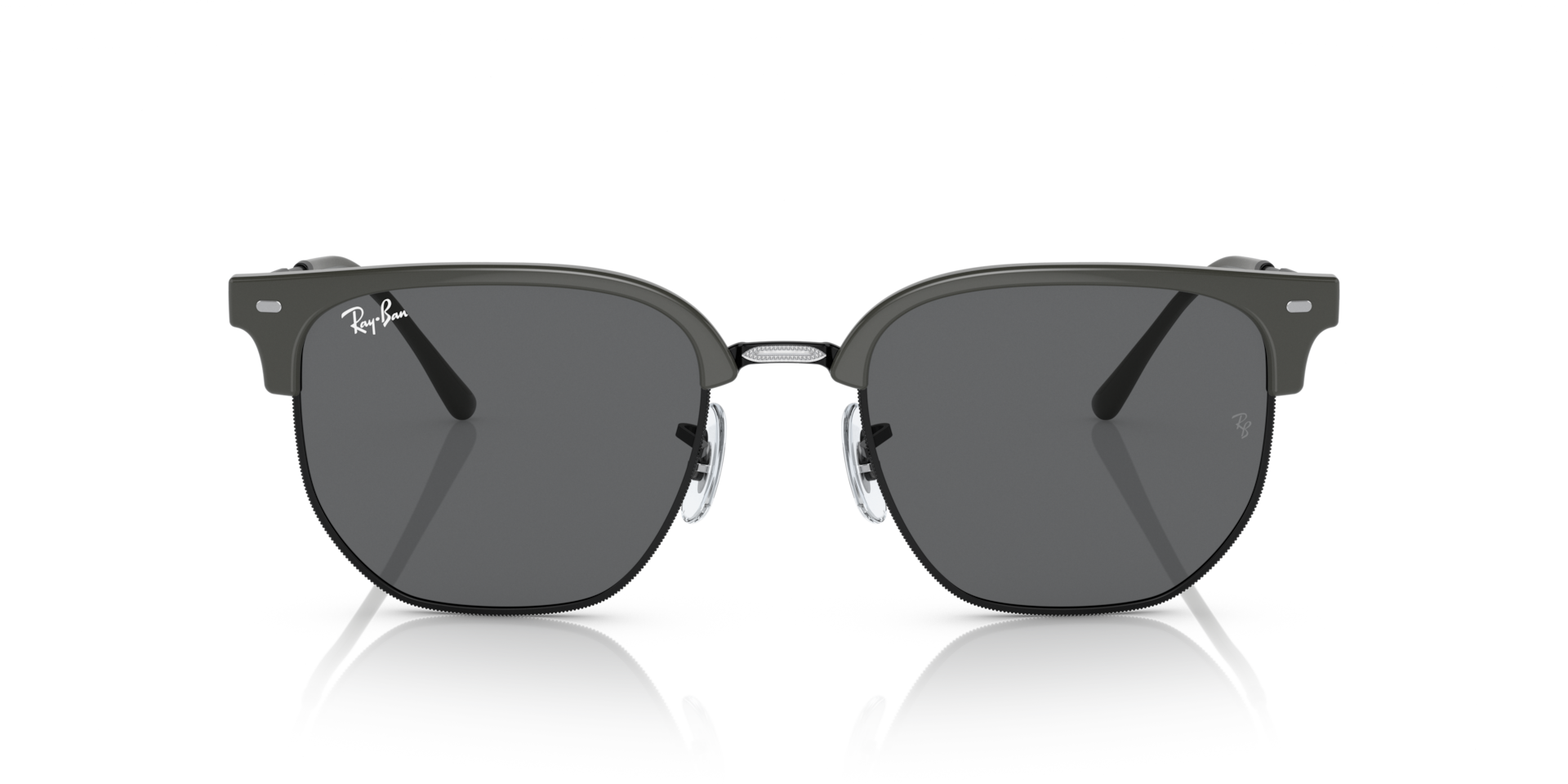 Ray-Ban RB4416 NEW CLUBMASTER Grey On Black, Size: L