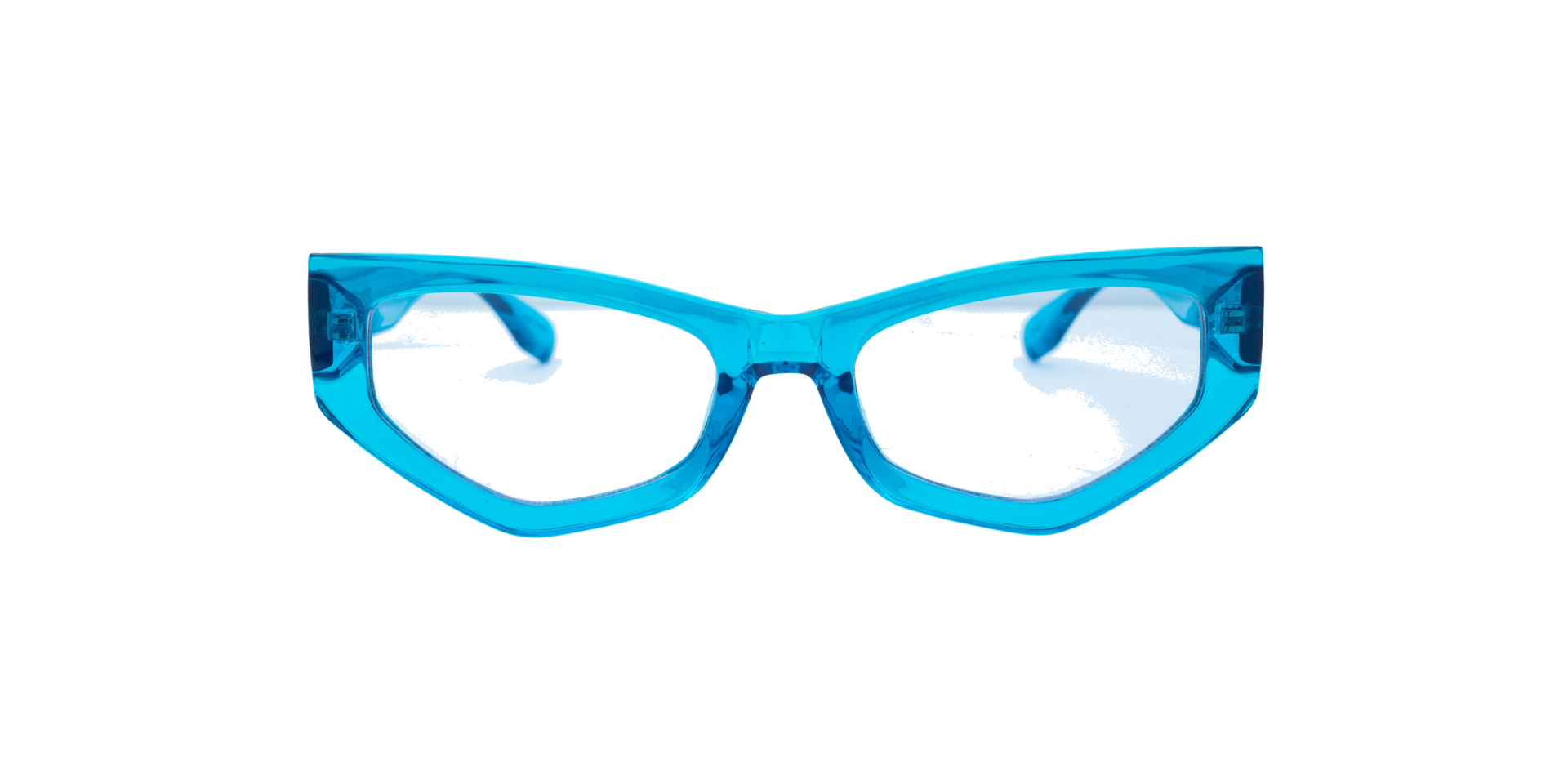 Clearly BOLD Blue Translucent Shiny, Size: L