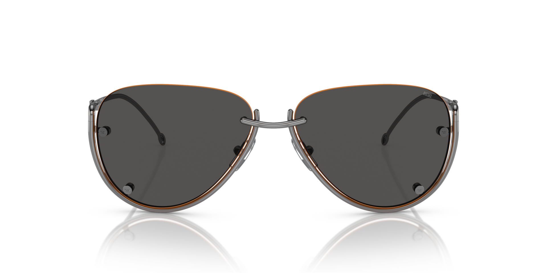 Diesel DL1003 Shiny Gunmetal, Size: L