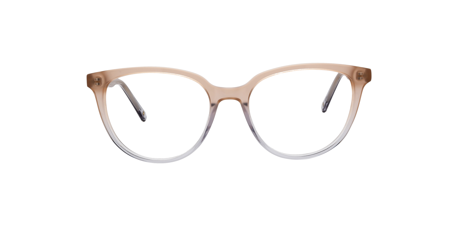 Clearly BECRUX Shiny Gradient Nude Grey, Size: XS